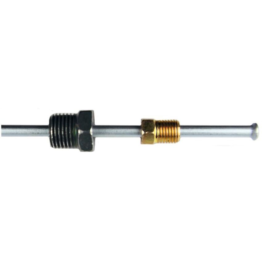 AGS BLA-O370 Steel Brake Line Adapter, 3/16 x 8 (3/8-24 Inverted)(9/16-18 Inverted)