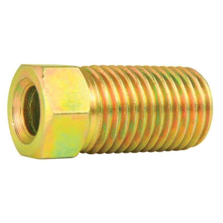 AGS BLF-10B Steel Tube Nut, Long, 3/16 (3/8-24 Inverted), 1/bag