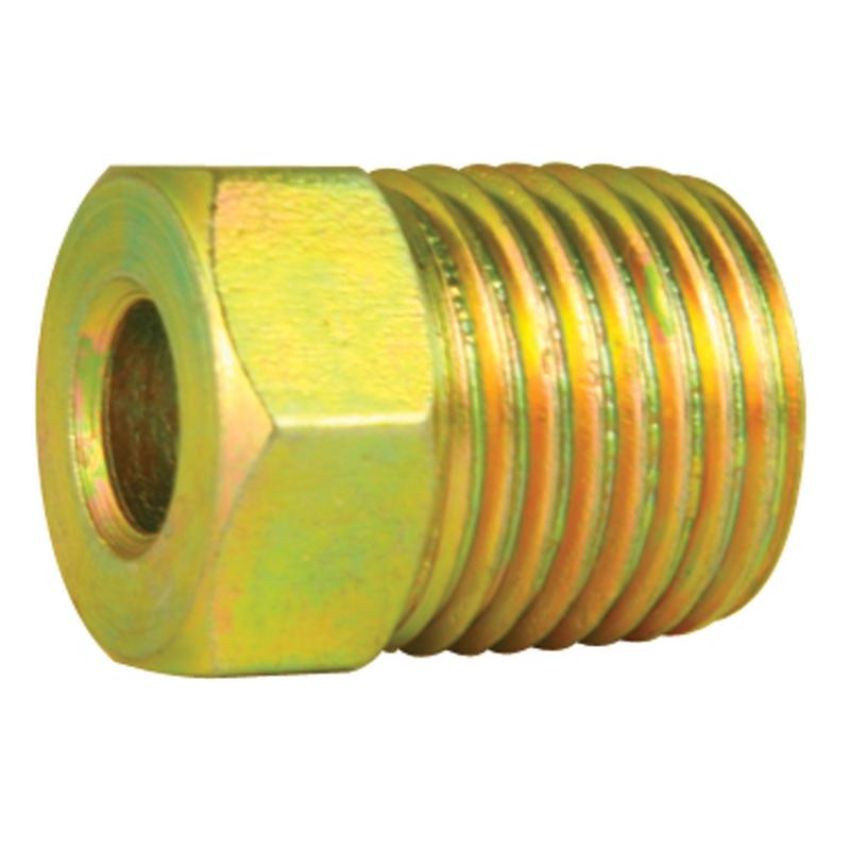 AGS BLF-11B Steel Tube Nut, 3/16 (7/16-24 Inverted), 1/bag