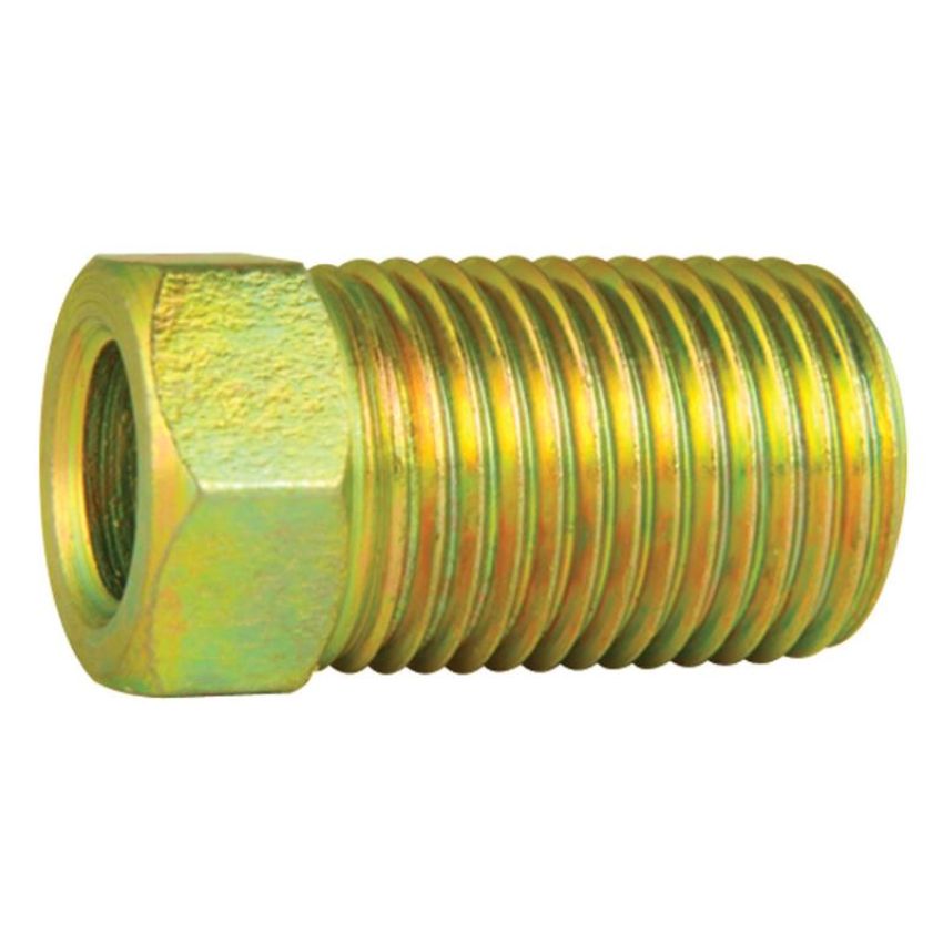 AGS BLF-16B Steel Tube Nut, Long, 1/4 (7/16-24 Inverted), 1/bag