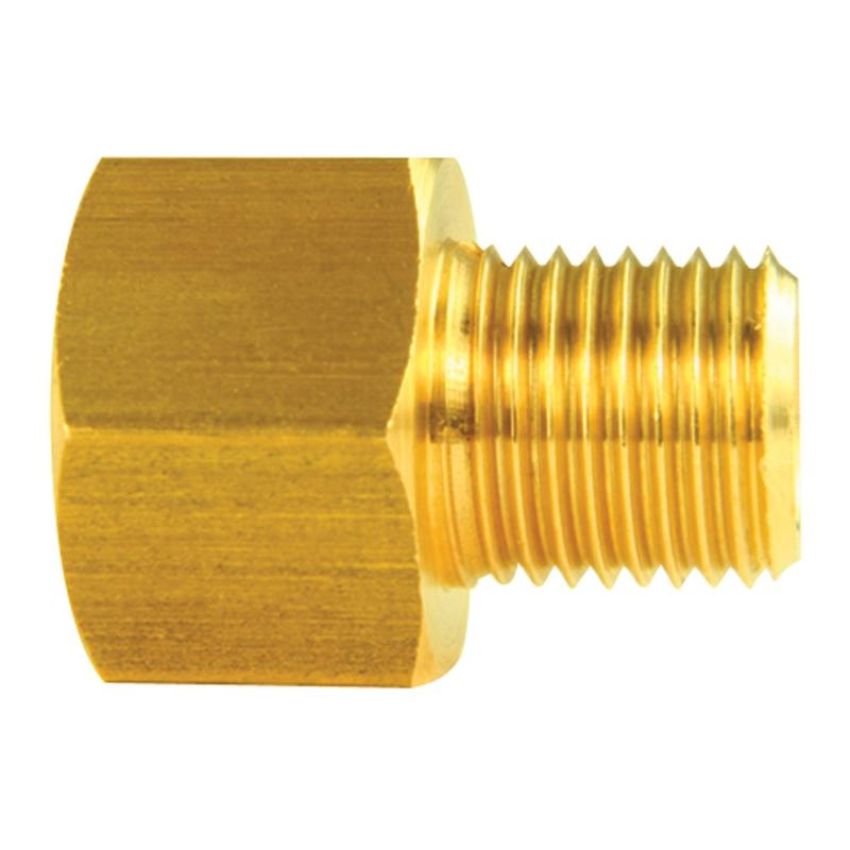 AGS BLF-18C Brass Adapter, Female(5/8-18 Inverted), Male(1/2-20 Inverted), 1/card