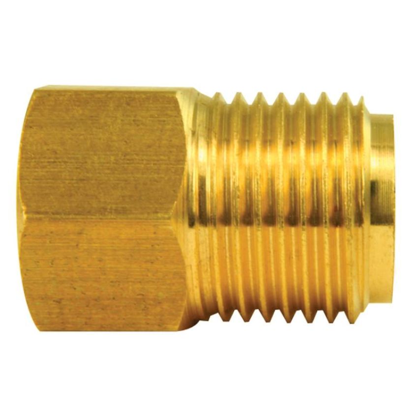 AGS BLF-24C Brass Adapter, Female(1/2-20 Inverted), Male(5/8-18 Inverted), 1/card