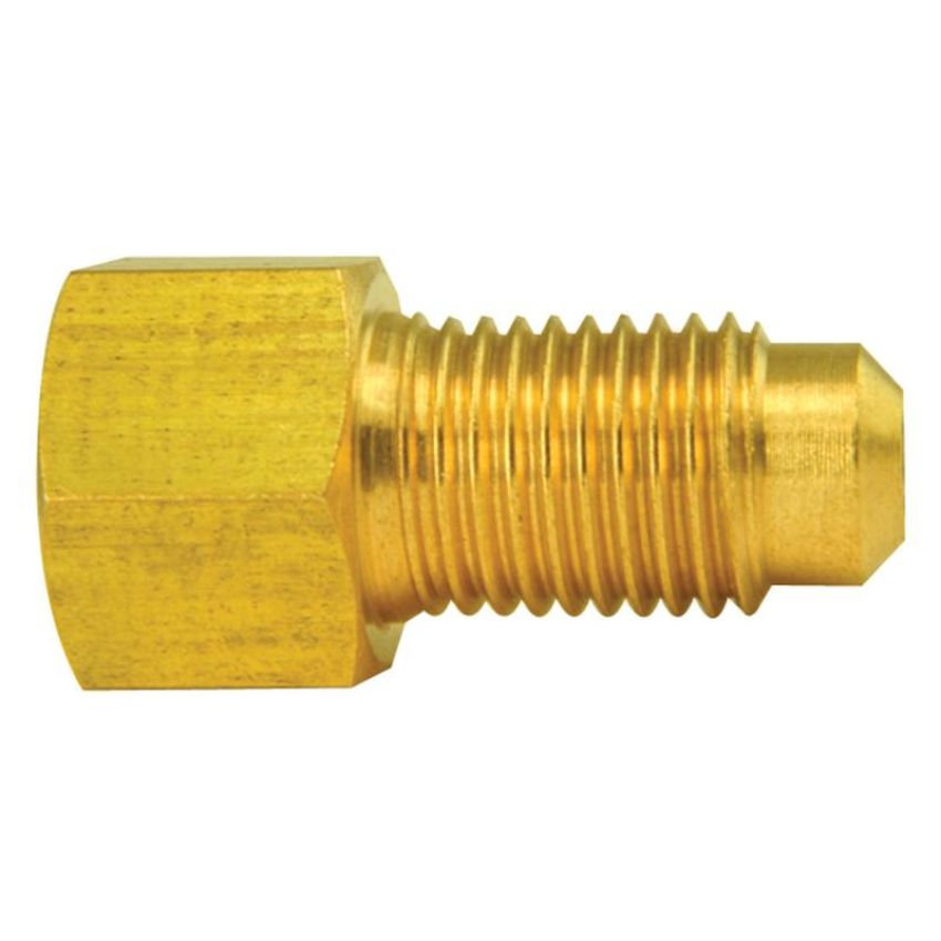 AGS BLF-30B Brass Adapter, Female(3/8-24 Inverted), Male(3/8-24 Bubble), 1/bag