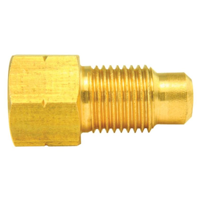 AGS BLF-31B Brass Adapter, Female(3/8-24 Inverted), Male(M10x1.0 Bubble), 1/bag