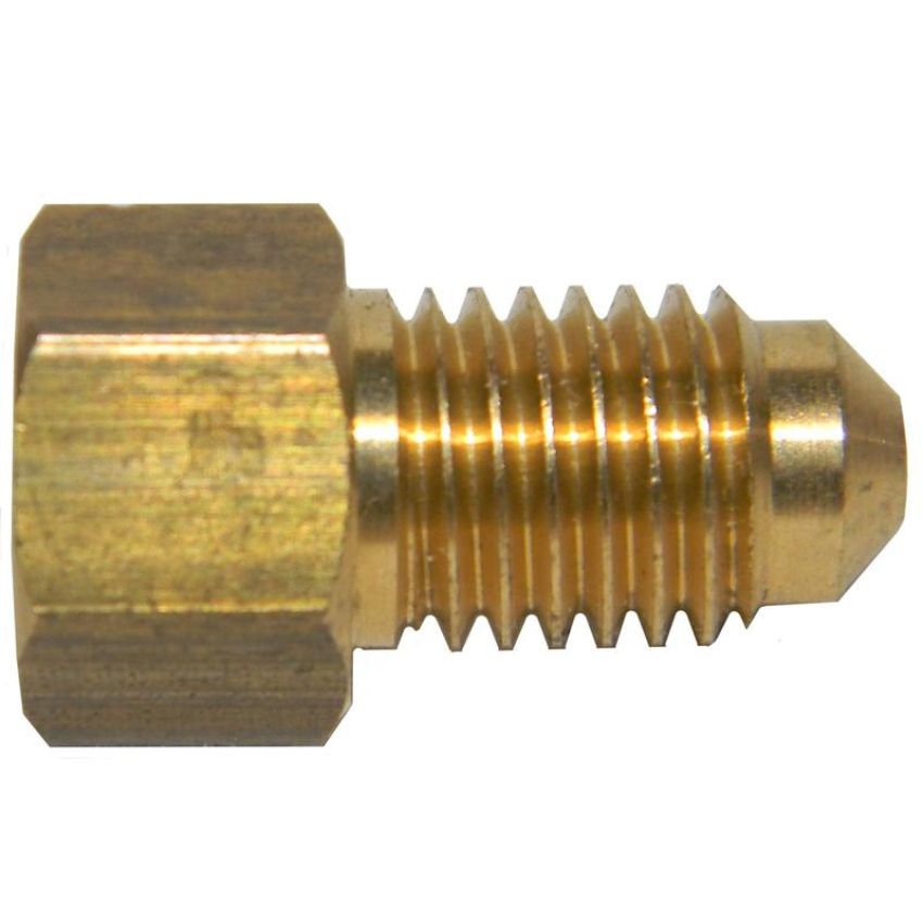 AGS BLF-32B Brass Adapter, Female(3/8-24 Inverted), Male(M11x1.5 Bubble), 1/bag