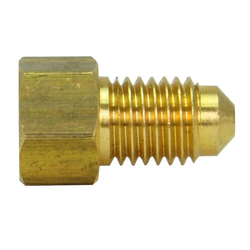 AGS BLF-32B Brass Adapter, Female(3/8-24 Inverted), Male(M11x1.5 Bubble), 1/bag