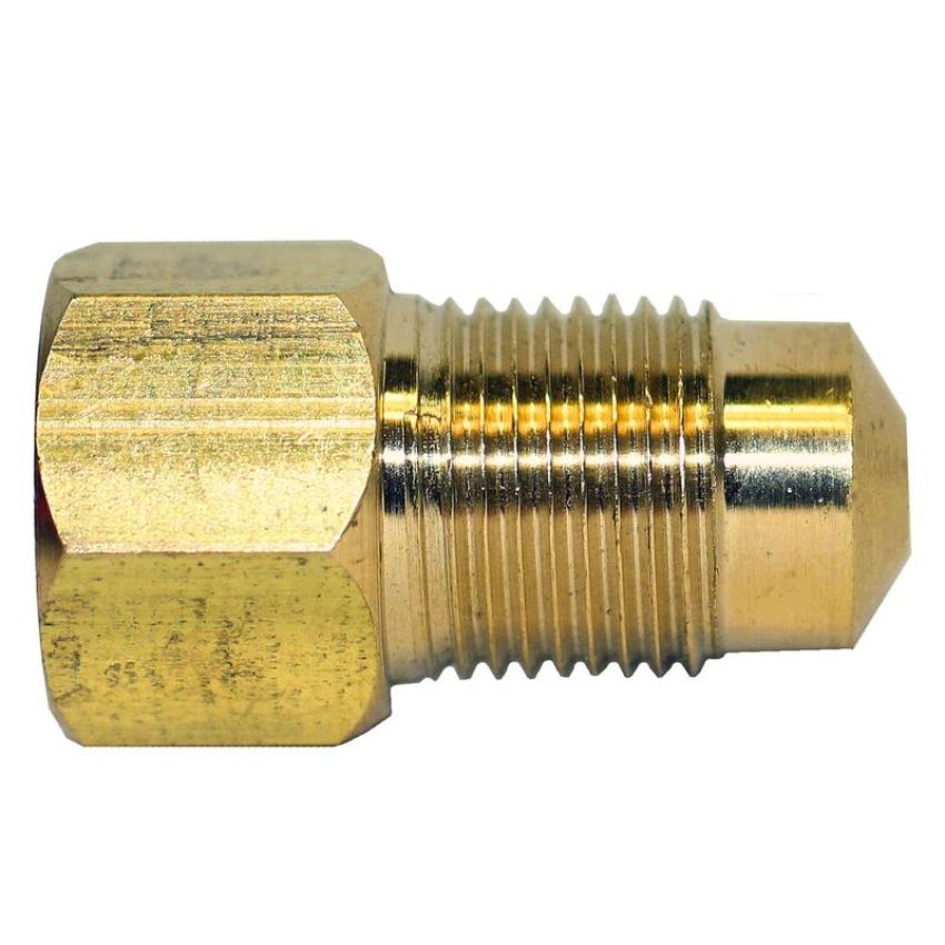 AGS BLF-33C Brass Adapter, Female(3/8-24 Inverted), Male(M12x1.0 Bubble), 1/card