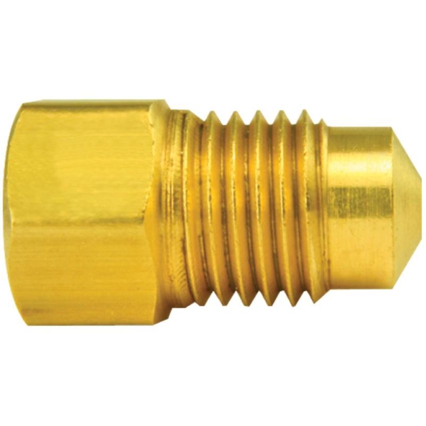 AGS BLF-34C Brass Adapter, Female(3/8-24 Inverted), Male(M13x1.5 Bubble), 1/card