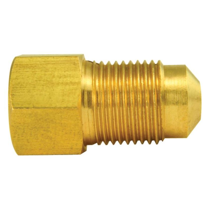 AGS BLF-36C Brass Adapter, Female(M10x1.0 Inverted), Male(M12x1.0 Bubble), 1/card