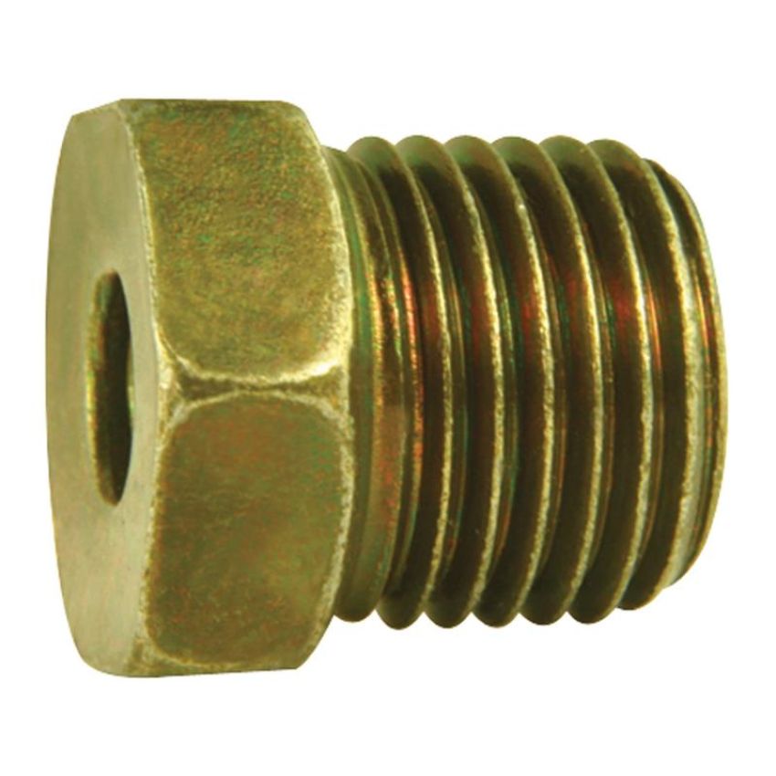 AGS BLF-42B Steel Tube Nut, 3/16 (9/16-18 Inverted), 1/bag