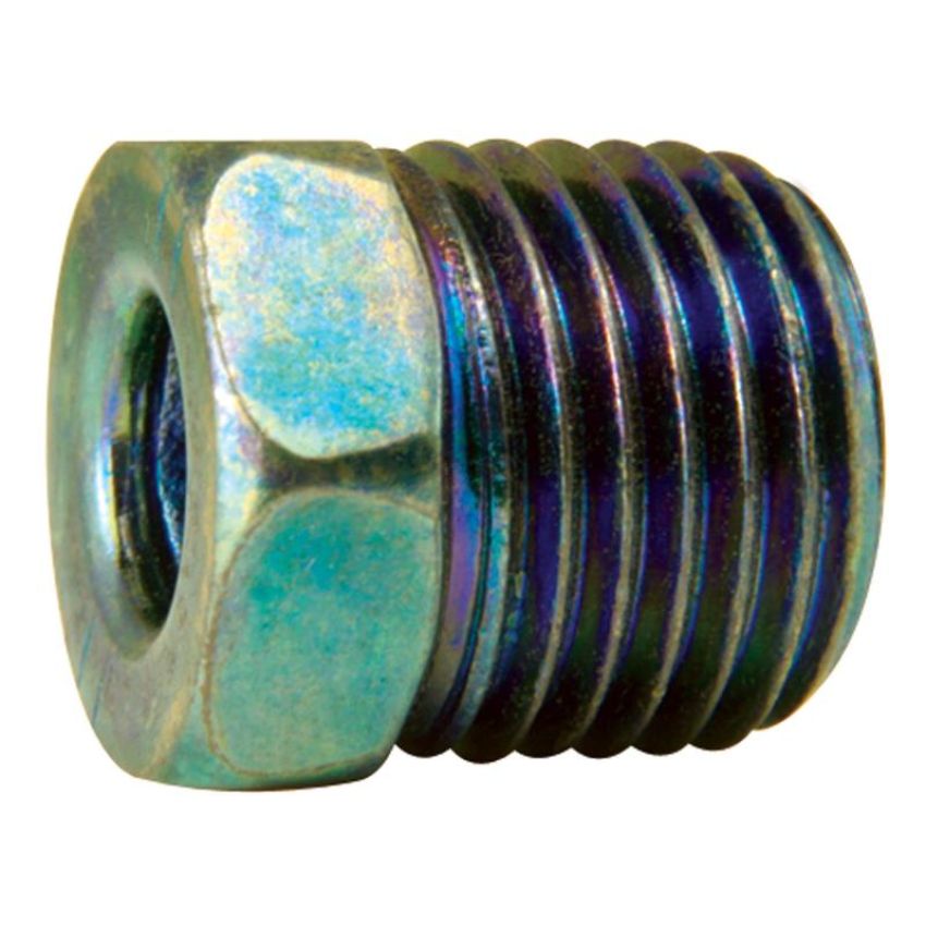 AGS BLF-43B Steel Tube Nut, 1/4 (9/16-18 Inverted), 1/bag