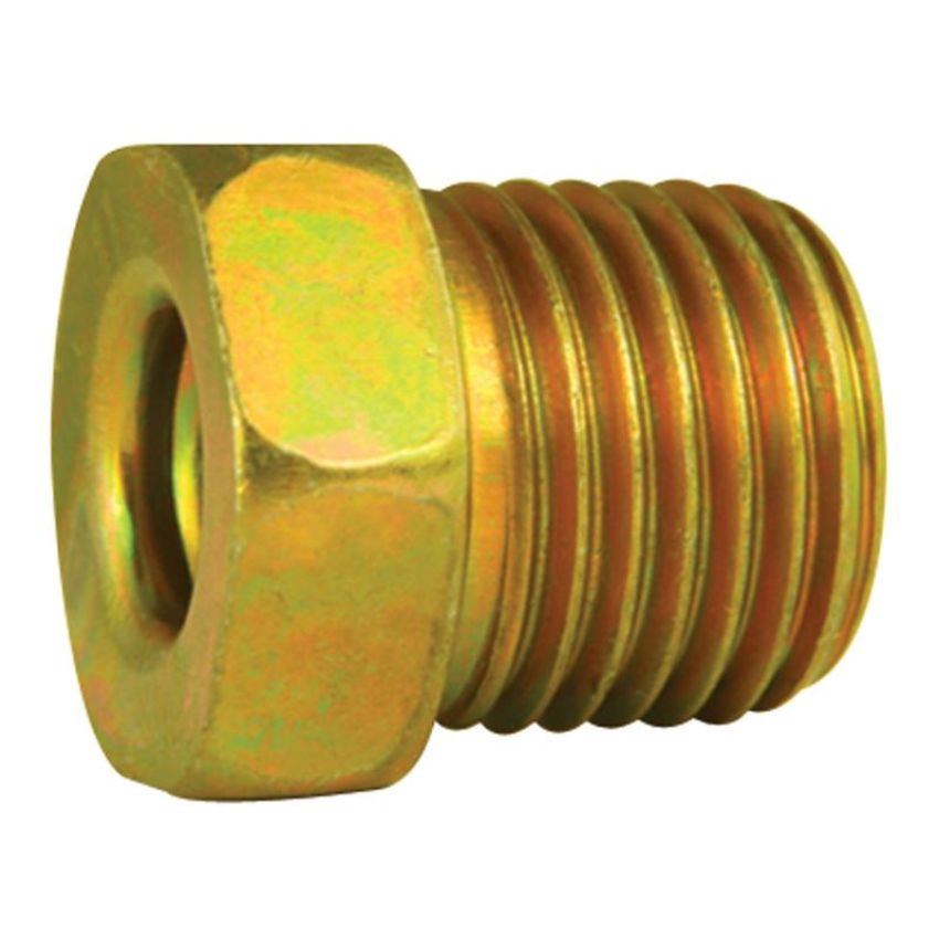 AGS BLF-44C-5 Steel Tube Nut, 1/4 (1/2-20 Inverted), 5/card