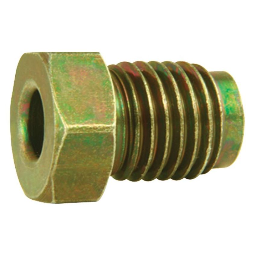 AGS BLF-52C-5 Steel Tube Nut, 6mm (M12x1.5 Bubble), 5/card