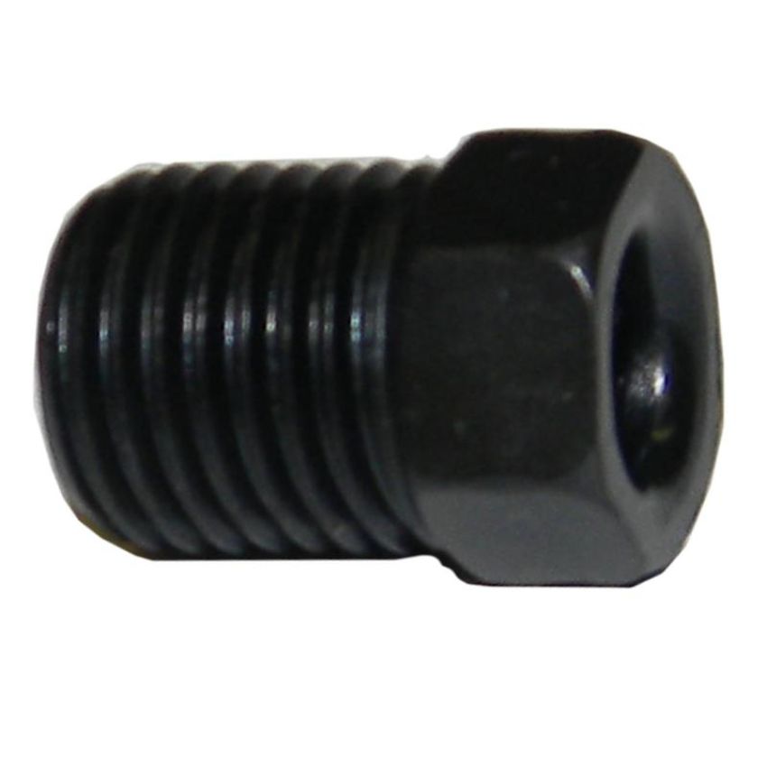 AGS BLPF-12 Steel Tube Nut, Black Oxide Coated, 3/16 (3/8-24 Inverted), 10/bag, NiCopp