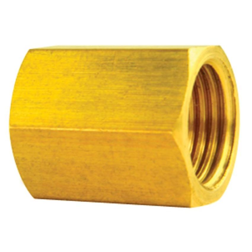 AGS BLU-5C Brass Brake Line Union, 5/16 (1/2-20 Inverted), 1/card