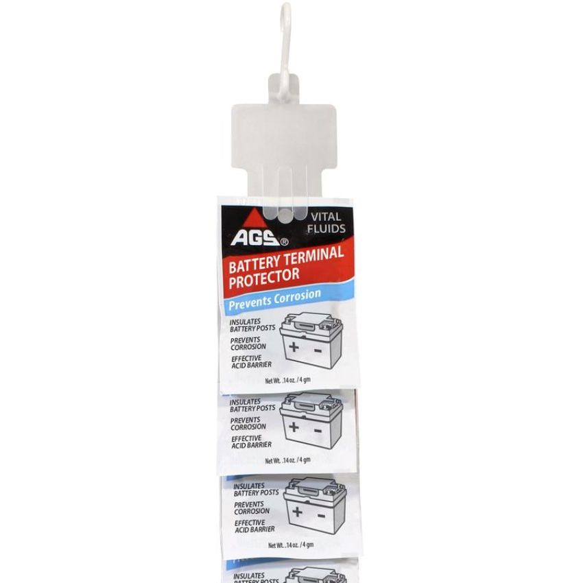 AGS BT-1CS Battery Terminal Grease Pouch, Clip Strip 12pcs