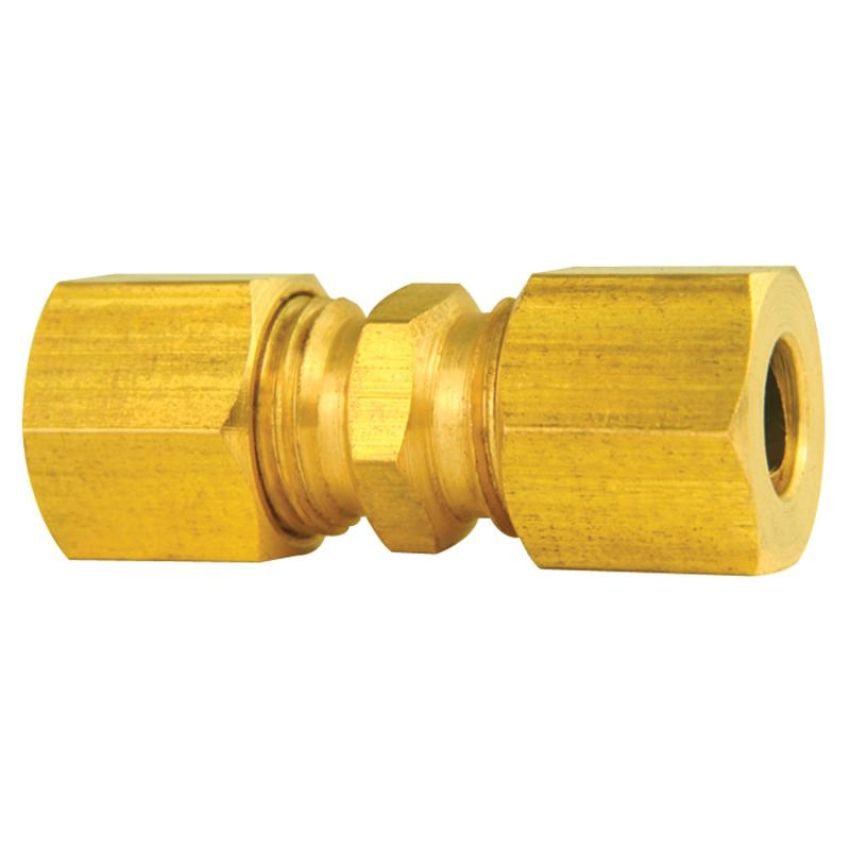 AGS CF-2 Brass compression union, 1/4, 1/card
