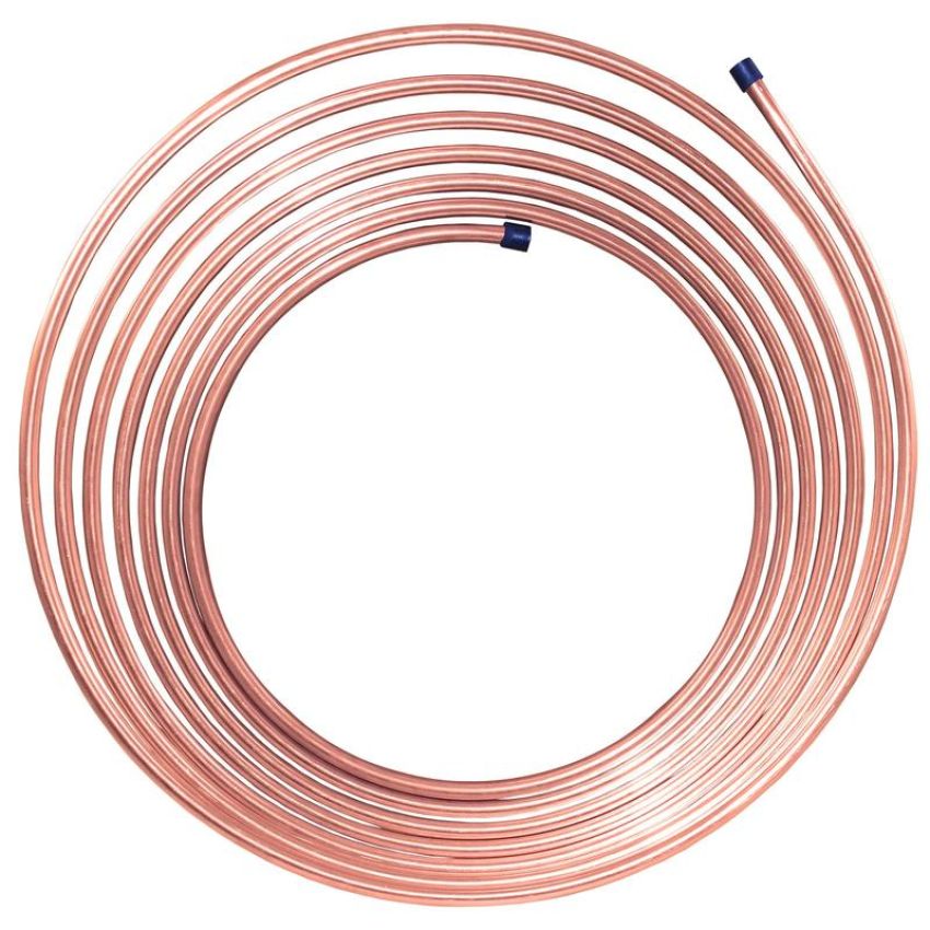 AGS CNC-625 NiCopp Nickel/Copper Brake/Fuel/Transmission Line Tubing Coil, 3/8 x 25ft