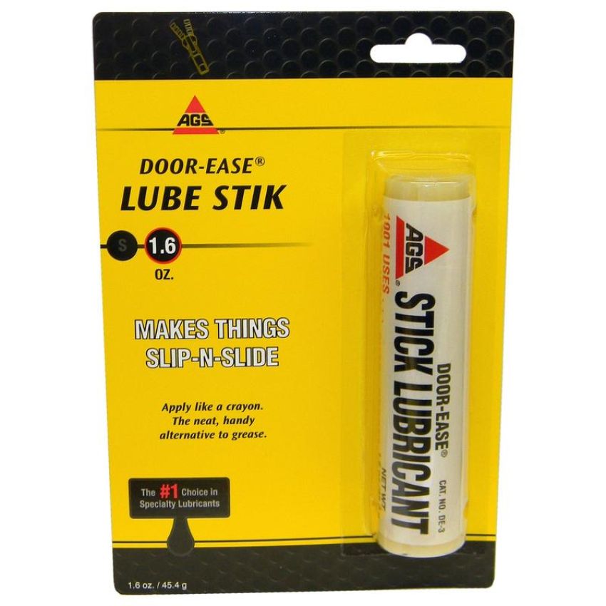 AGS DEK-3H Door-Ease Lubricant, Stick, 1.6 oz, Card, Hardware