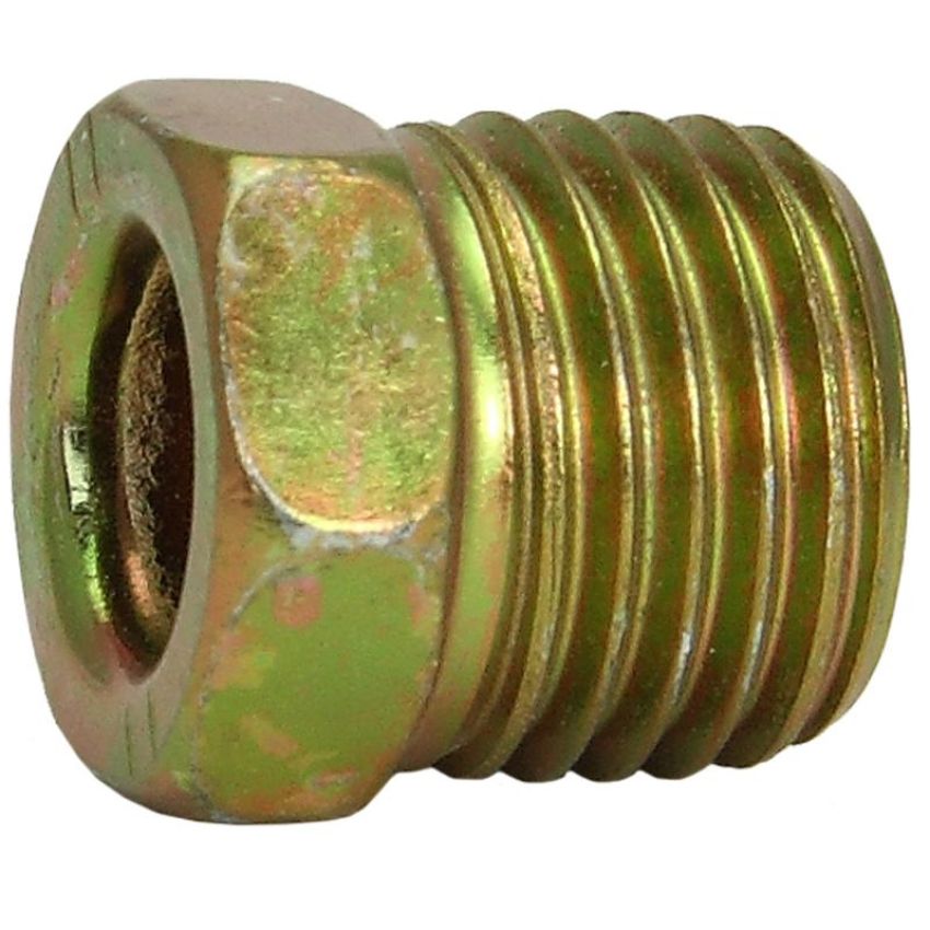 AGS FLR-009C Steel Tube Nut, 5/16 (M14x1.5 Surface Seal), 1/card