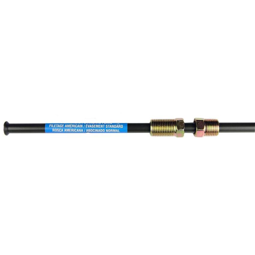 AGS PA-408 Domestic Poly-Armour PVF Steel Brake Line 1/4 x 8
