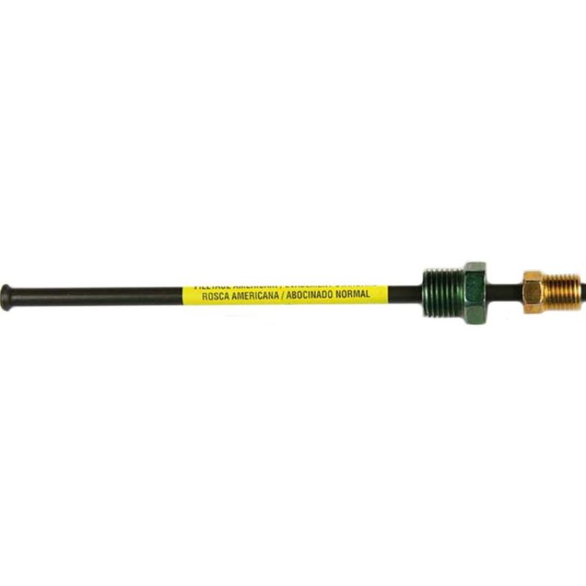 AGS PAA-G360 PVF Steel Brake Line Adapter, 3/16 x 8 (3/8-24 Inverted)(1/2-20 Inverted)