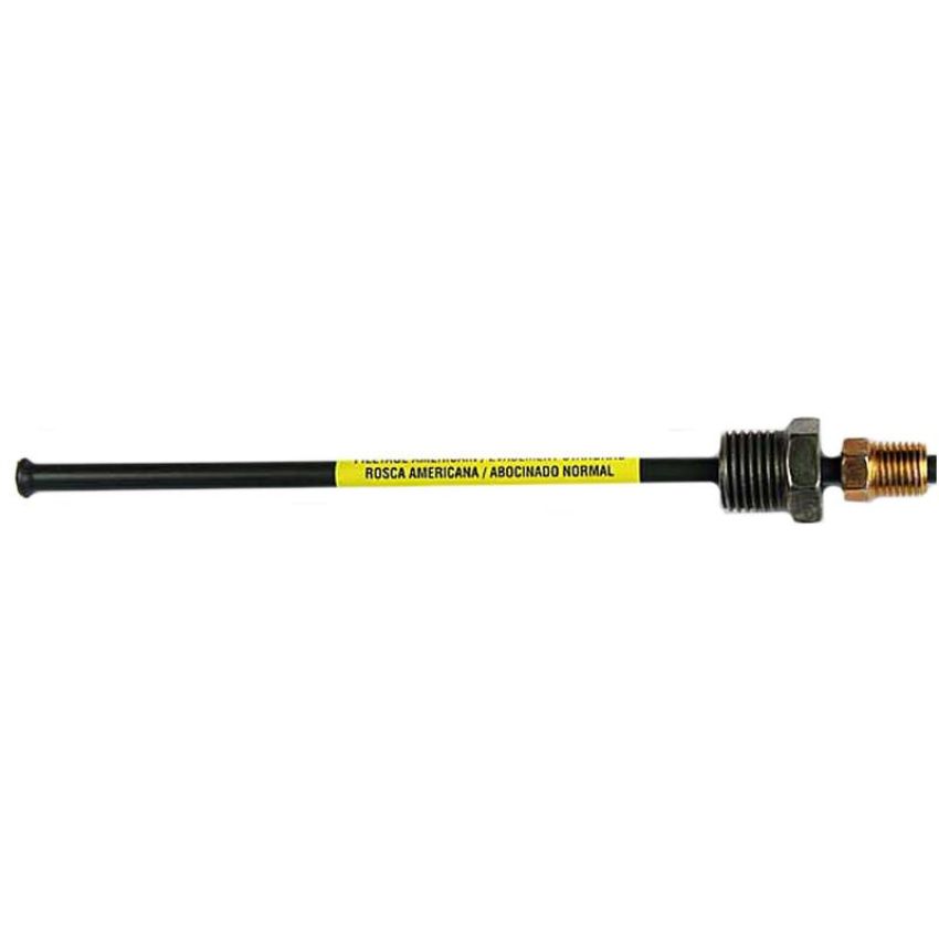 AGS PAA-O370 PVF Steel Brake Line Adapter, 3/16 x 8 (3/8-24 Inverted)(9/16-18 Inverted)
