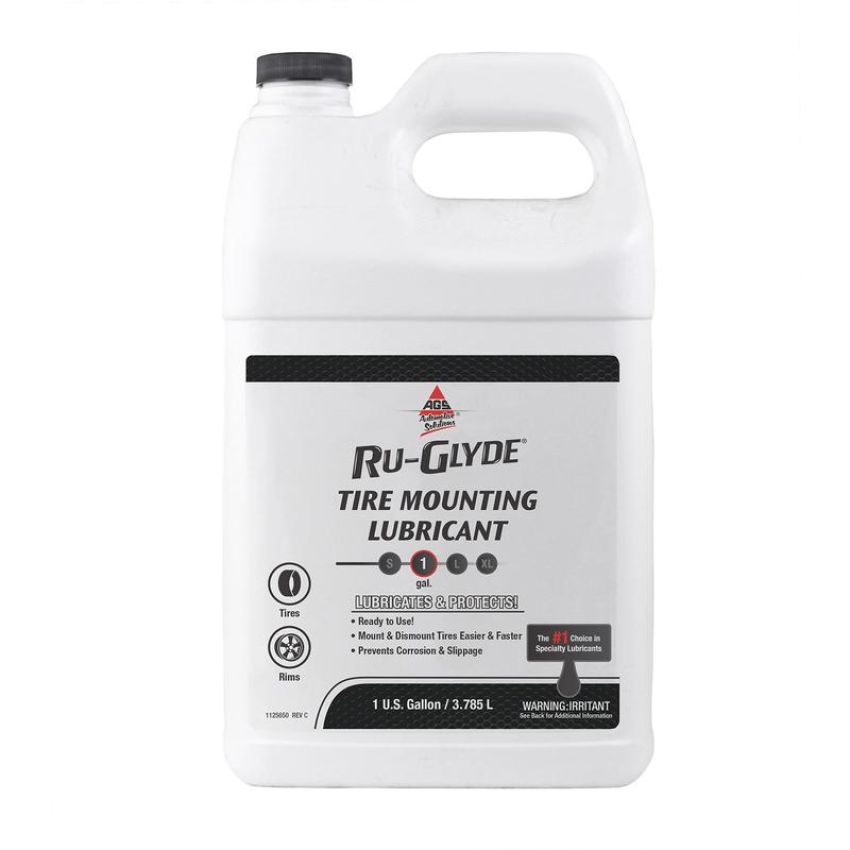 AGS RG-18 Ru-Glyde Tire Mounting and Rubber Lubricant, Bottle, 1 gal