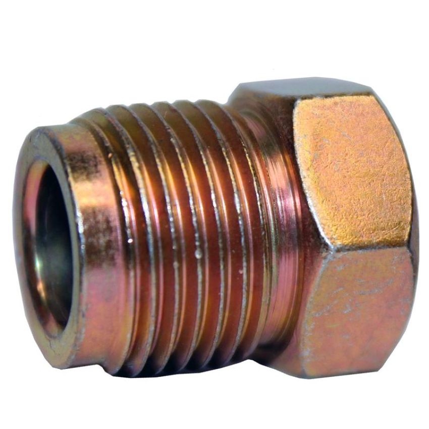 AGS TR-615 Transmission Line Tube Nut - 3/8 x M18 x 1.5 Bubble Flare - 4 per Bag