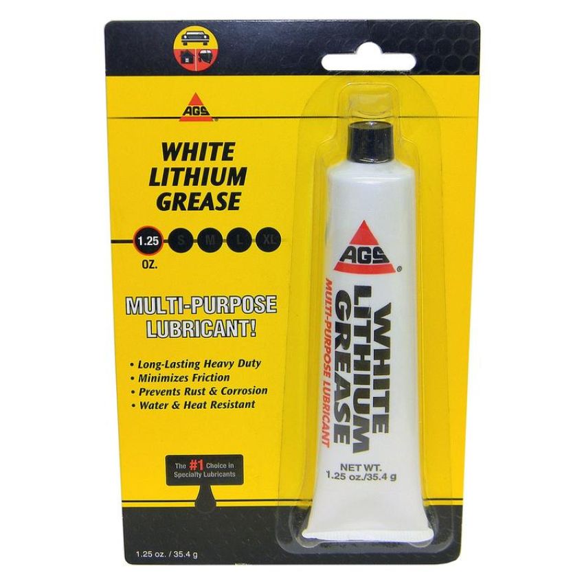 AGS WL-1H White Lithium Grease, Tube, 1.25 oz, Card,Hardware