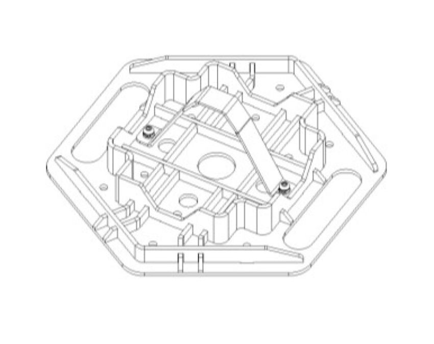 Go Rhino XG-RJ50040B Xventure Gear El Gato Base Plate - Blk
