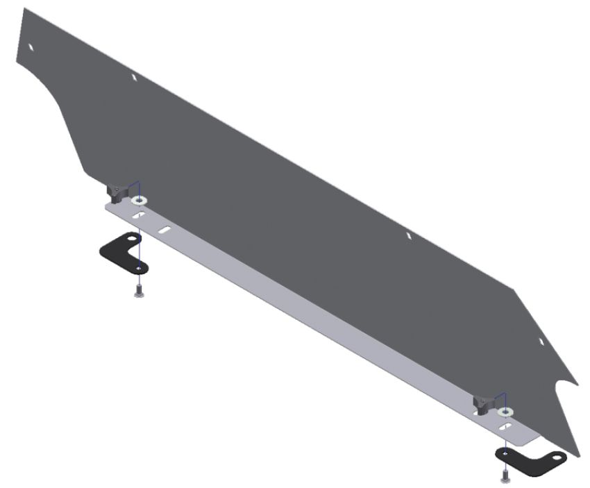 Tuffy Products 310-ALTMNT Tuffy Alternate Mounting Kit For 310 In Jk Without Cargo