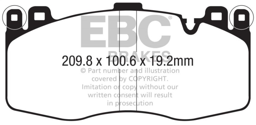 EBC Brakes DP32370C Redstuff Ceramic Low Dust Brake Pads