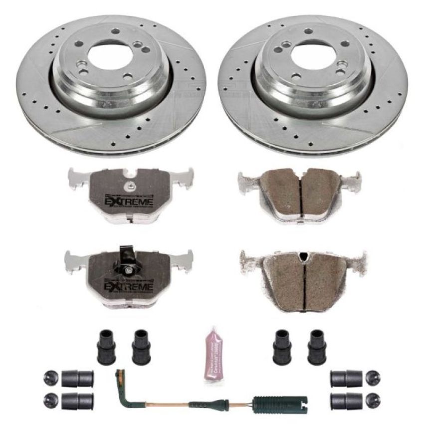 PowerStop K5731-26 Z26 Street Performance Ceramic Brake Pad and Drilled & Slotted Rotor Kit