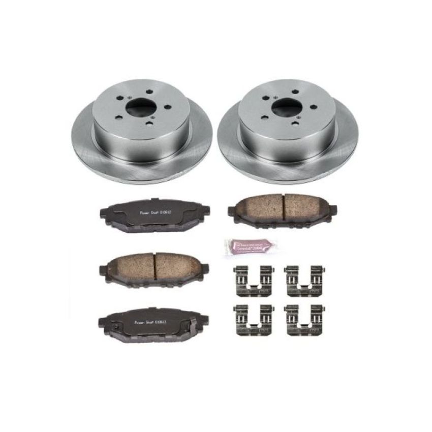 PowerStop KOE4632 OE Stock Replacement Low-Dust Ceramic Brake Pad and Rotor Kit