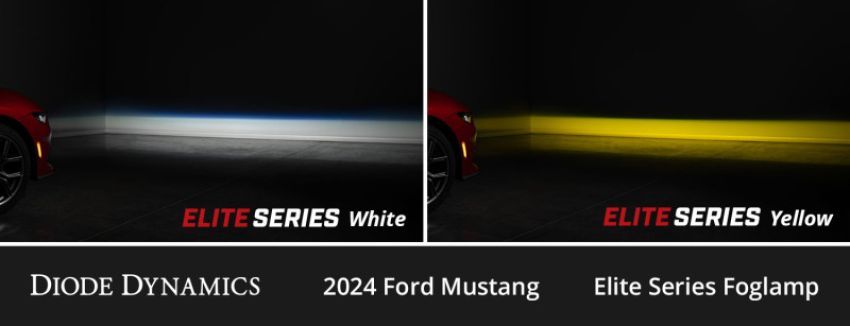 Diode Dynamics DD7959 2024 Ford Mustang EcoBoost Elite Series Add-On Fog Lamp Kit  White