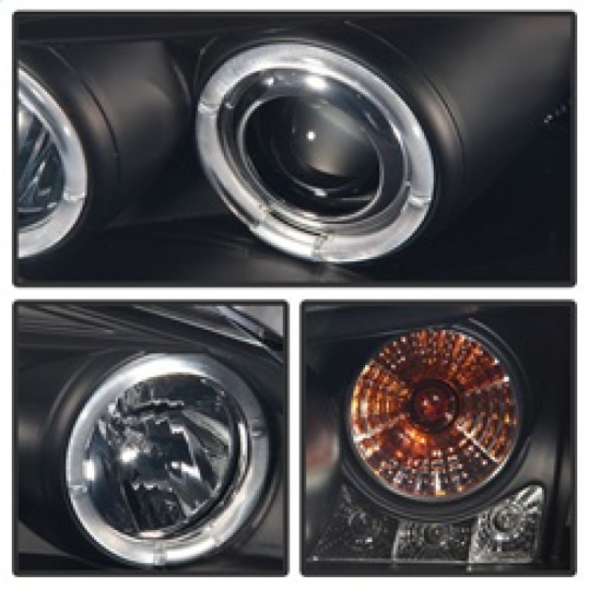 SPYDER 5078612 Projector Headlights - LED Halo - Black Smoke