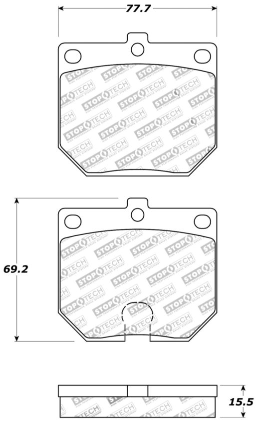 Stoptech 308.01140 Street Touring Brake Pads
