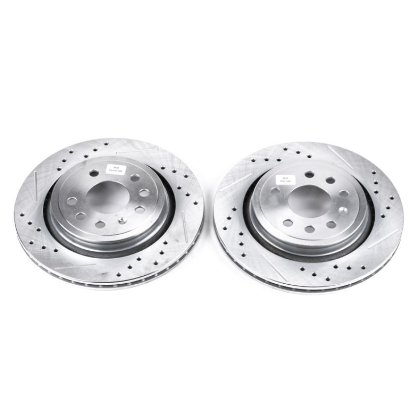 PowerStop EBR680XPR PowerStop Evolution Performance Drilled, Slotted & Plated Brake Rotor Pair