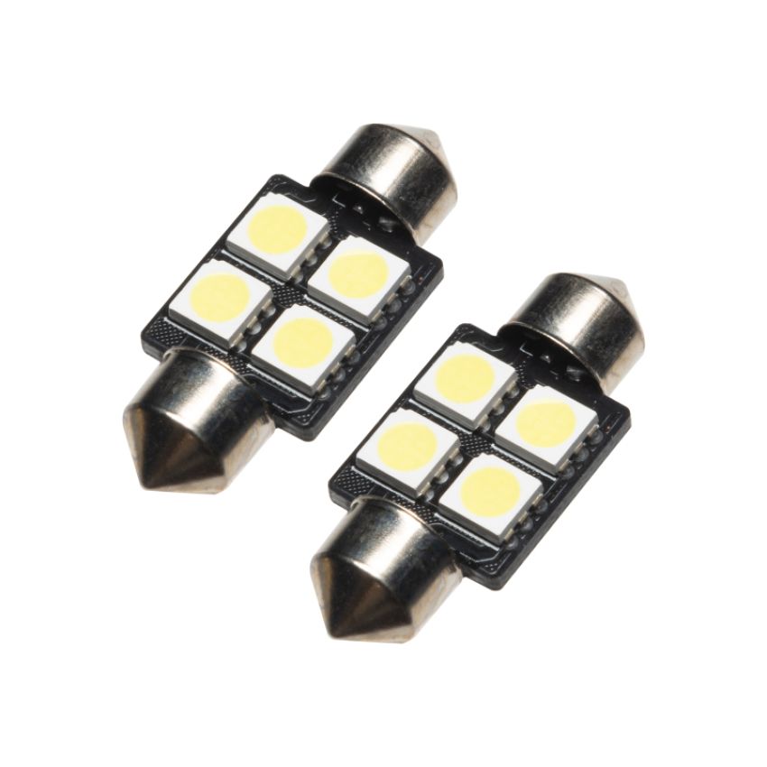 Oracle Lighting 5203-001 33mm 4 LED 3-Chip Festoon Bulbs, Cool White, Pair