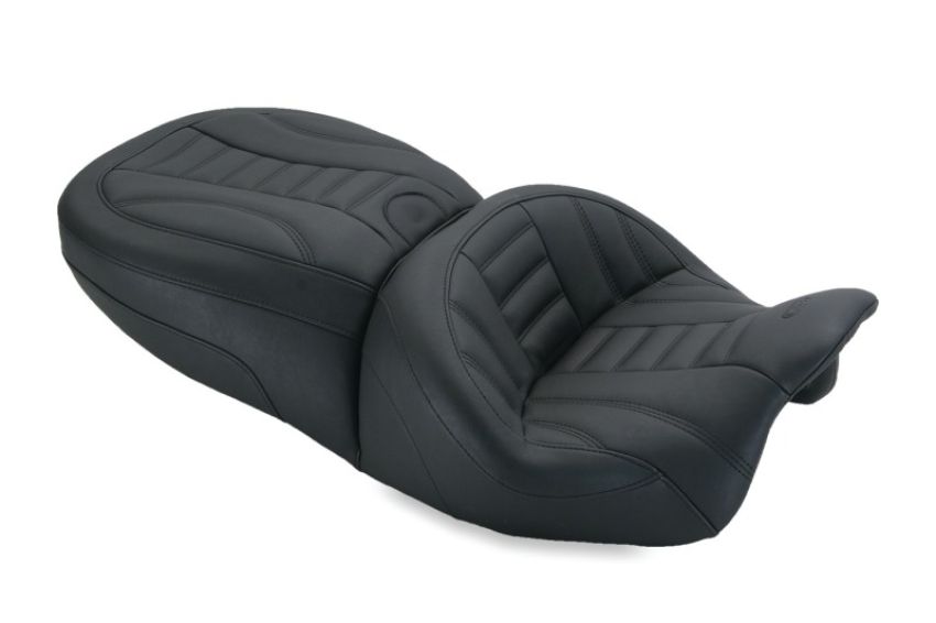 Mustang Motorcycle 79594 Mustang 15-21 Harley Freewheeler Standard Touring Deluxe 1PC Seat - Black