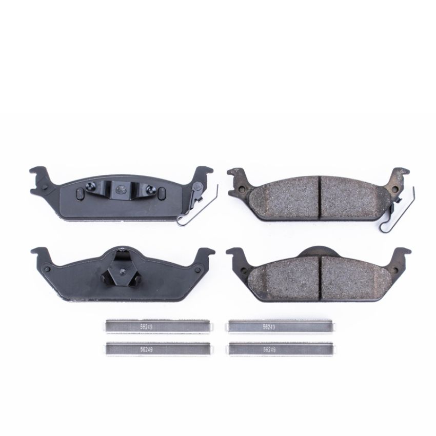 PowerStop 17-963 PowerStop - Z17 Low-Dust Ceramic Brake Pads with Hardware