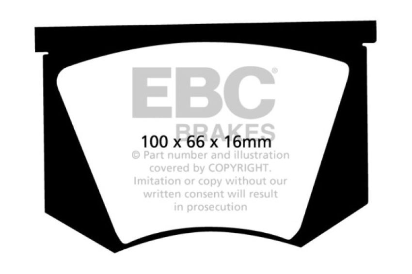 EBC Brakes DP3100C Redstuff Ceramic Low Dust Brake Pads