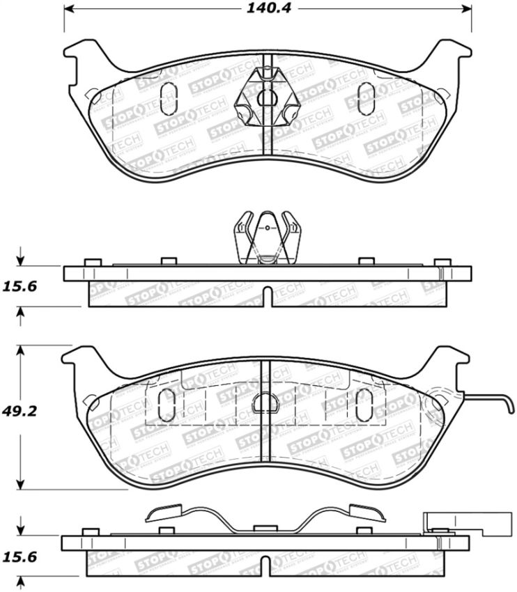 Stoptech 308.06900 Street Brake Pads