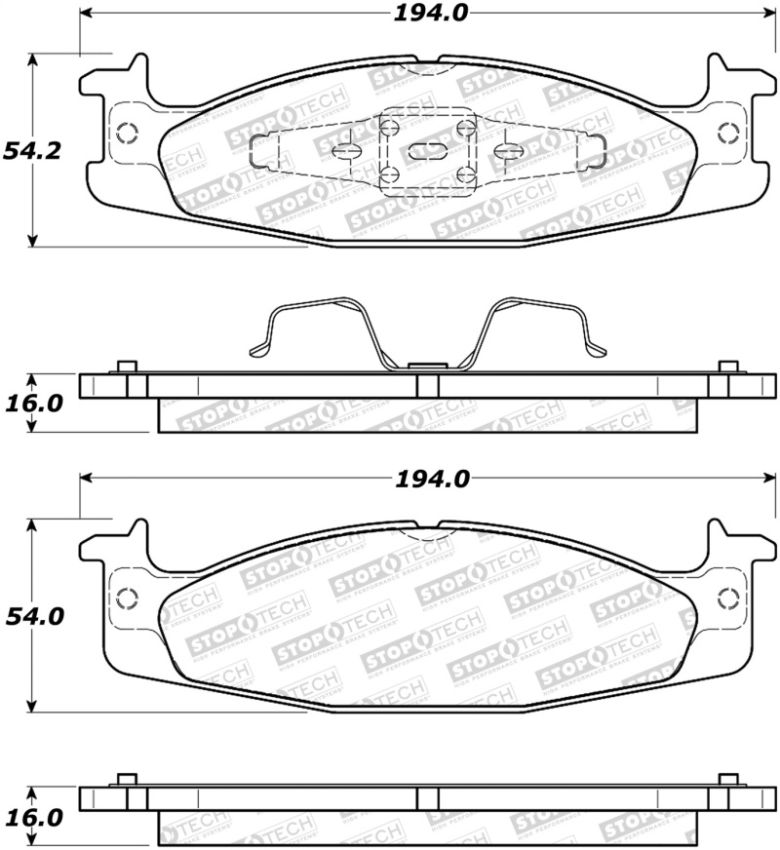 Stoptech 308.06320 Street Brake Pads
