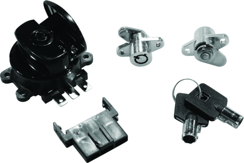 Bikers Choice 483293 99-13 Road King With Hard Bags Black Saddlebag Lock Kit