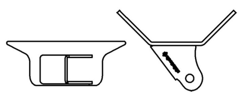 Ridetech 90000163 Tri link left frame bracket assembly, uncoated.
