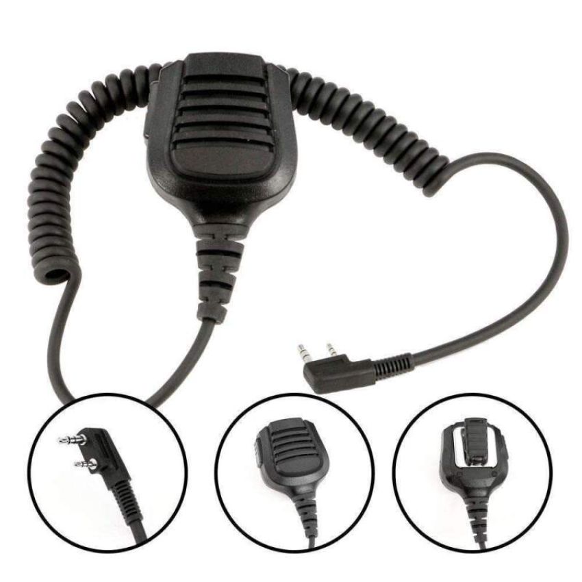 Rugged Radios PATROL-PACK-RDH-X PATROL Moto Kit - Ear Piece and Hand Mic With Black RDH-X -Business Band Radio
