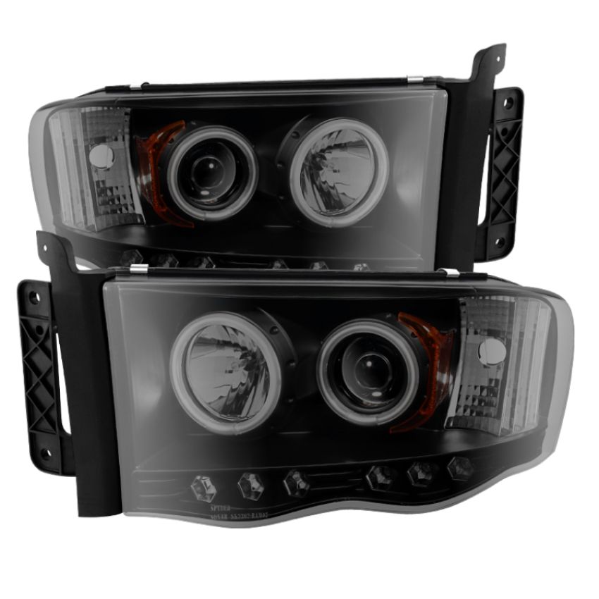 SPYDER 5078797 Projector Headlights - CCFL Halo - Black Smoke