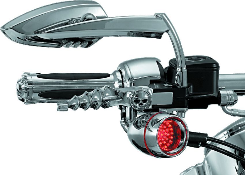 Kuryakyn 1449 Scythe Mirrors Chrome